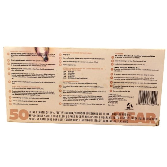 2 Sets of Christmas Lights 100 Green Miniature + 50 Clear New with Boxes - Picture 8 of 10